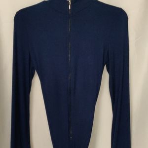 NWOT Dark royal blue bodysuit by Guess size M